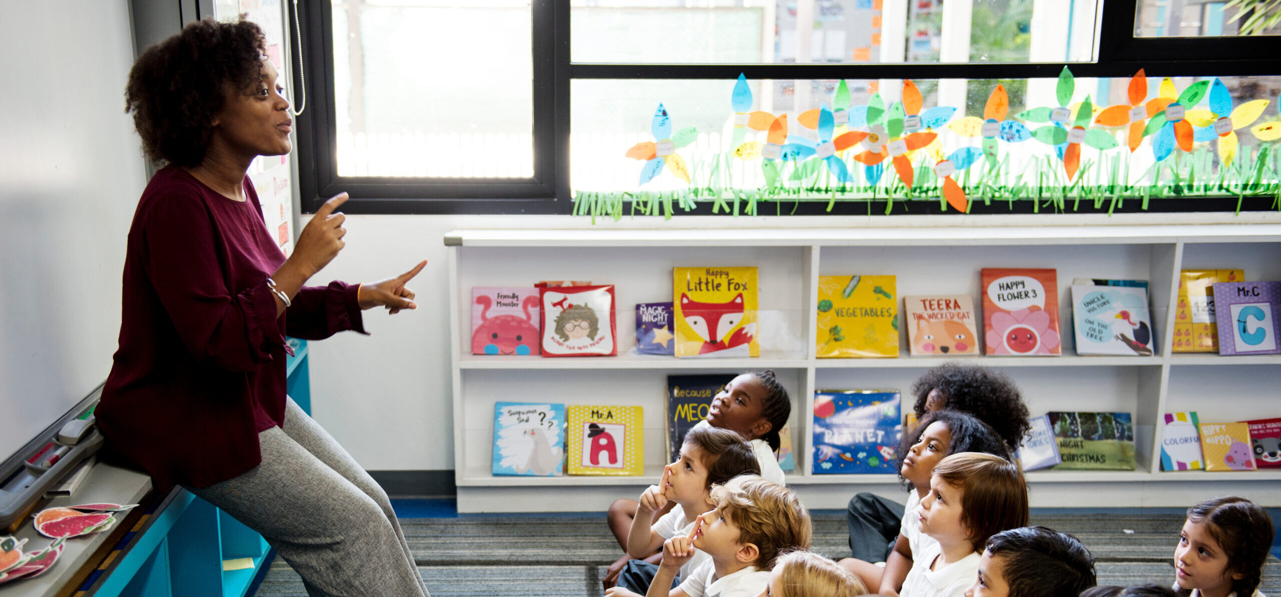 Happy kids at elementary school